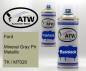 Preview: Ford, Mineral Gray Pri Metallic, TK / M7020: 400ml Sprühdose + 400ml Klarlack - Set, von ATW Autoteile West.